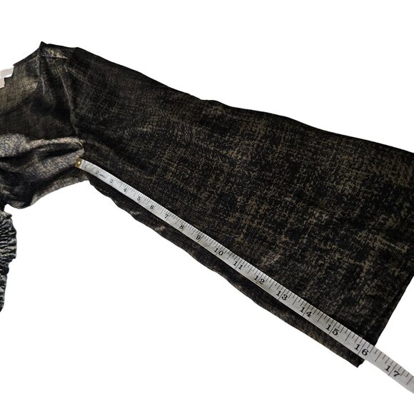 Michael Kors Green long Sleeved Women's  Blouse adjustable sleeves size PS - Picture 11 of 13